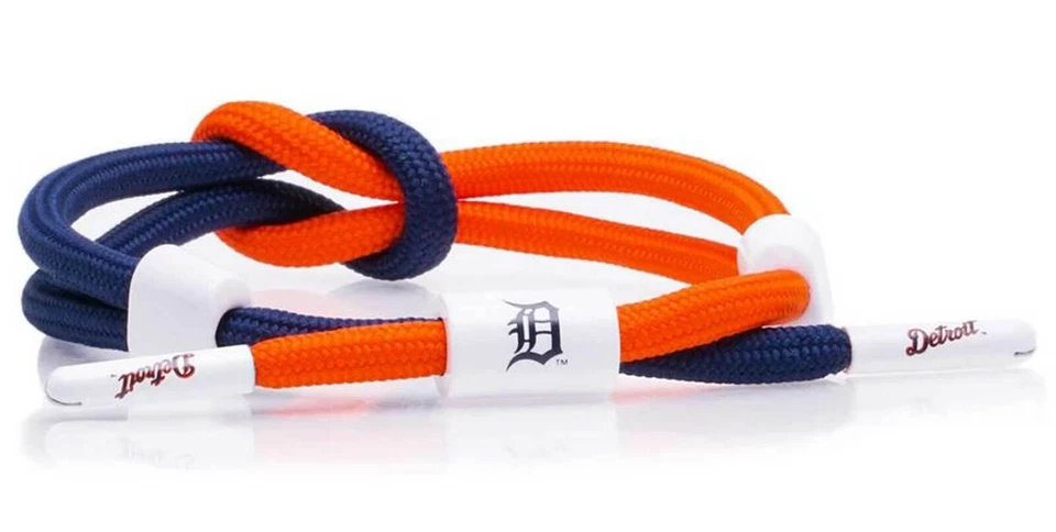 Pulsera anudada Rastaclat de béisbol Tigres de Detroit Outfield - naranja y azul marino Foto 1 de 1