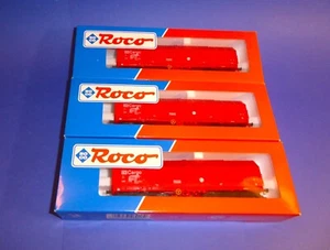 ROCO H0 46918 3x DB Cargo Sahimms 6 assi. Carrello telescopico - Foto 1 di 6