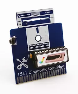 Commodore 1541 Diskettenlaufwerk Diagnosekassette für C64/C128 (D) blau - Bild 1 von 2
