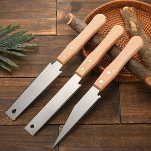 3Pcs Small Japanese Hand Saw for Fine Cutting Wood, Double Edged USA - Picture 1 of 16