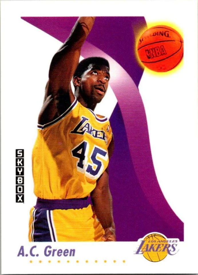 1991-92 SkyBox #136 A.C. Green  Los Angeles Lakers V77072 - Image 1 of 2