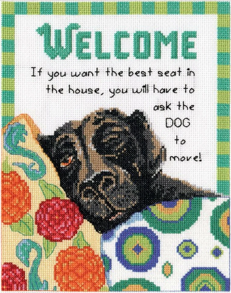 Design Works Counted Cross Stitch Kit Best Seat Welcome, NEW - Image 1 of 1