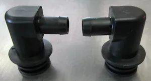 Flojet ? 1/2" Hose Barbed Snap-in O-ringed Elbow-Port Fitting Lot of 2 - Picture 1 of 11
