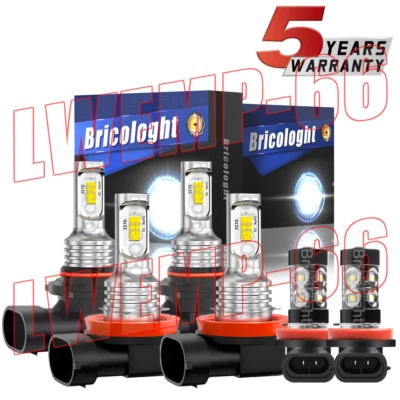 Combo de faros LED altos bajos + faros antiniebla 6000K para Lexus Hs250H 2010-2012 Foto 1 de 4