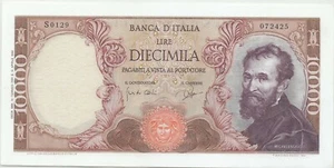 ITALY 10000 LIRA LIRE 1964 P 97b aUNCIRCULATED - SEE SCAN - Picture 1 of 2