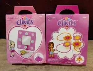 LOT (X2) Lego Clikits 7504 7505 NEW flowered hair bands friendship frame mirror - Picture 1 of 4