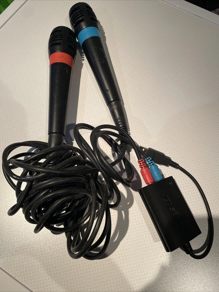 Singstar Microphones With Usb Adapter - Image 1 of 3