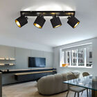 Design LED Decken Leuchte Stoff Spot Lampe Gste Zimmer verstellbar SCHWARZ GOLD