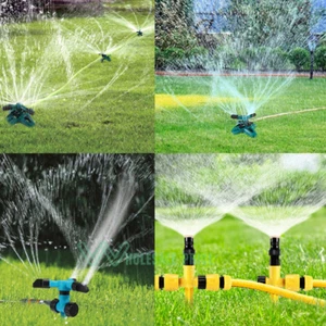 360° Rotatable Auto Lawn Garden Sprinkler Watering System Water Spray Grass Yard - Picture 1 of 76