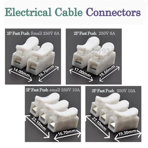 Elektrische Kabelverbinder Schnellspleißverschluss Drahtklemmen selbstverriegelnd UK - Bild 1 von 5