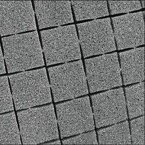Pick and Pluck Charcoal Foam Sheet 10.5" X 14.5" X 1" with 1/2" pull apart grid.