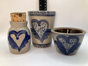 Beaumont Brothers Pottery  set of 3 pcs, cup,sm.jug and sm bowl/ trinket dish - Picture 1 of 3