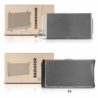 Kit de refrigeración de radiador y condensador de CA para Cadillac Chevrolet Impala Caprice 94-96 Foto 1 de 3