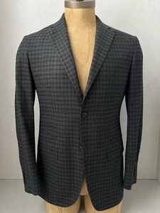 Ermenegildo Zegna Chaqueta Blazer A Cuadros Hombre’s Talla 38 US 48R IT Doble Cara - Imagen 1 de 11