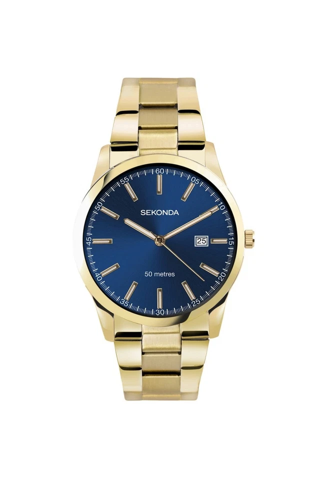 Sekonda Gents Gold-Tone Stainless Steel 41mm Classic Watch 30007 - Image 1 of 1