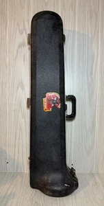 Trombone King Cleveland 605 in ottone con custodia vintage con boccaglio - Foto 1 di 23
