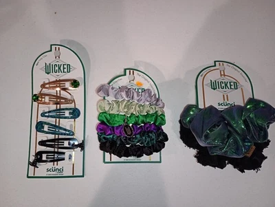 Аксессуары для волос Wicked: заколки для волос 6 шт., 8 резинок Elphaba - Изображение 1 из 4