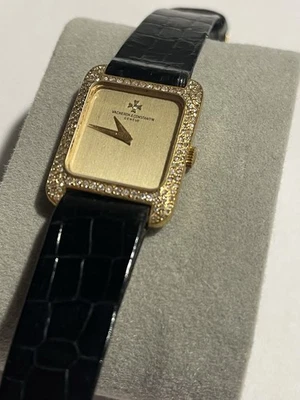 Rare Vacheron Constantin 20mm 18k Gold with Diamonds Women’s Watch - Image 1 of 4