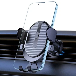 Support téléphone voiture gravité | Fixation grille air | Métal solide - Photo 1 sur 12