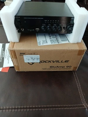 Rockville BLUAMP 90 Home Stereo Bluetooth Receiver Amp w/Mic+Phono+HDMI Input - Image 1 of 3