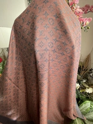 Louis Vuitton Monogram Classic Wrap Shawl Scarf. - Image 1 of 4