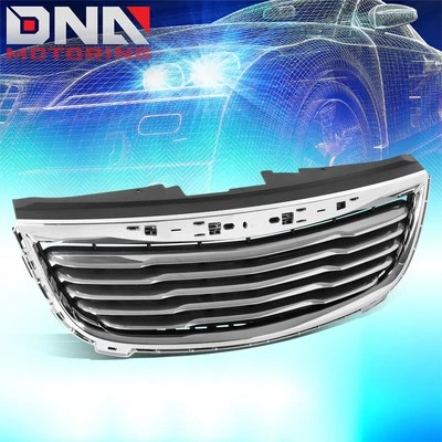 Listones horizontales para Chrysler Town&Country 2011-2016 diseño OE + rejilla de ranura de insignia Foto 1 de 4