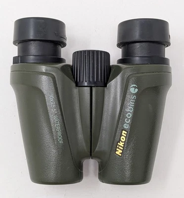 Nikon Ecobins 10x25 Eco-Friendly Waterproof Compact Binoculars Birding - Image 1 of 4