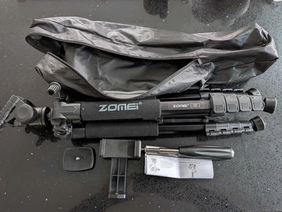 ZOMEI Q188 Lightweight Tripod Stand Kit for SLR Cameras 5-Section Pan Head - Image 1 of 4