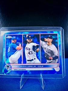 2021 Topps Chrome Sapphire #283 ERA Leaders Ray McCullers Cole Blue - Bild 1 von 2