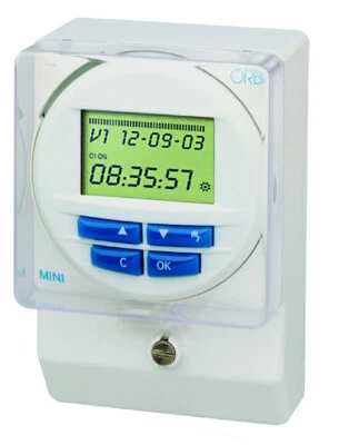 Orbis MINI LOG AP-Zeitschaltuhr digital 230V AC 1-59sek.  mit Gangres. OB250512 - Bild 1 von 2