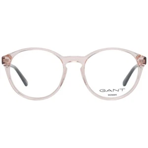 GANT GA4093 072 Pink Clear Plastic Round Women Eyeglasses Frame 50-18-140 4093 - Picture 1 of 3