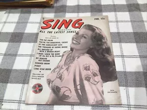 Sing Magazin Februar 1948 Rita Hayworth Cover - Bild 1 von 6