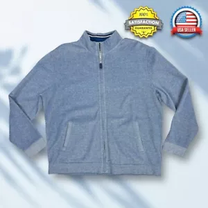 Jos A Bank 1905 Full Zip Sweater Jacket MENS XL Tailored Fit Mock Neck Pockets - Picture 1 of 13