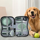 8 Pcs Cat Dog Brush Grooming Kits at Home,Pet Nail Clipper and File