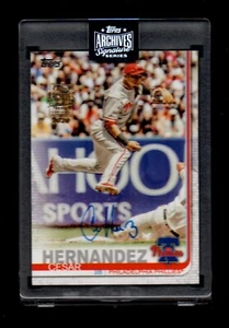 2020 Topps Archives Signature Series CESAR HERNANDEZ Philadelphia Phillies 11/82 - Picture 1 of 2