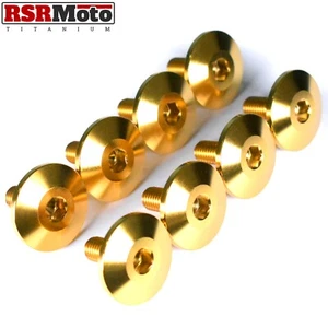 Suzuki GSX1400 GSXR1100 GSX1100 GSX750 Titan Cam Ventildeckel Schrauben, Gold - Picture 1 of 3