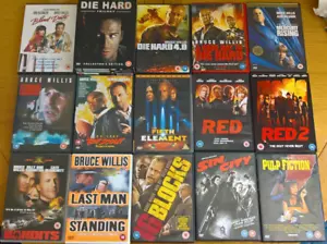 Bruce Willis DVD Collection R2 Die Hard 1-5 Red 1 2 Sin City Pulpo Fiction more - Picture 1 of 1