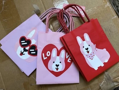 Estuche de 384 Bolsas de Regalo SPRITZ 6” Corgi Perros Corazones Rosados (5” x 6” x 3”) Foto 1 de 4