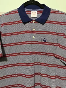 Brooks Brothers Polo Mens Size M Front Pocket Blue/ Red - Picture 1 of 5