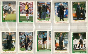 2000 1.00/5.00 cad. Footballers Figures a curtain menu 