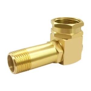 Garden Hose Reel Parts Fitting Brass Replacement Part Swivel Elbow Connector - Picture 1 of 5