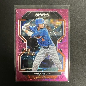 2022 JUD FABIAN Panini Prizm Draft Picks Neon Pink Velocity #PDP67  - Picture 1 of 2