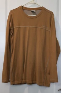 Herren Shirt Columbia Large Langarmshirt braun Rundhals Baumwolle - Bild 1 von 1