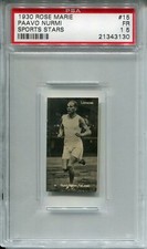 1930 Rose Marie Chokladen Sports Stars 15 Paavo Nurmi PSA 1.5 Olympics Card Pop1