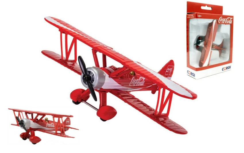 Coca Cola Stearman Aircraft Model CORGI - Immagine 1 di 1
