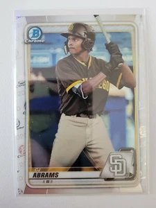 CJ ABRAMS RC 2020 20 BOWMAN CHROME PROSPECTS ROOKIE #BCP-62 PADRES - Picture 1 of 2