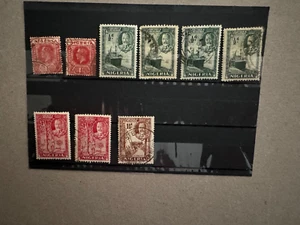 Nigeria group of 9 stamps loose Scott Cat19/40 1921-1936 - Picture 1 of 2