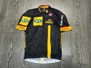 Mens Castelli MTN Qhubeka 2014 Cycling Shirt Jersey Full ZIp Size XL - Picture 1 of 11