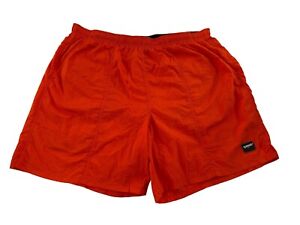 Speedo Men's Swim Shorts Size XL Swim Trunks Board Orange Lined Mesh Briefs