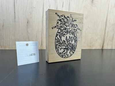 Sello magenta huevo decorativo de goma vintage hecho en Canadá Foto 1 de 4